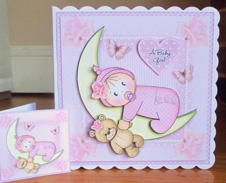 Moon Baby Girl Mini Kit - New Baby Girl by Johanna Lambert