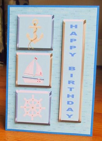 Nautical Birthday Topper & Decoupage by Johanna Lambert