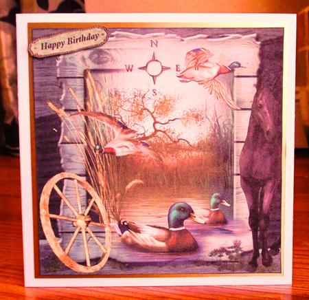 Fall Farm Scene Topper with Insert and Verse by Johanna Lambert