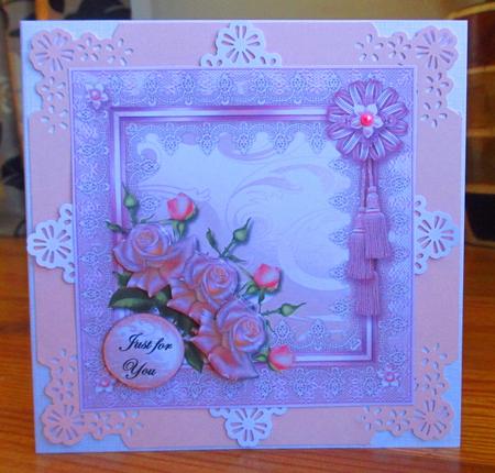 Lace Topper & Roses by Johanna Lambert