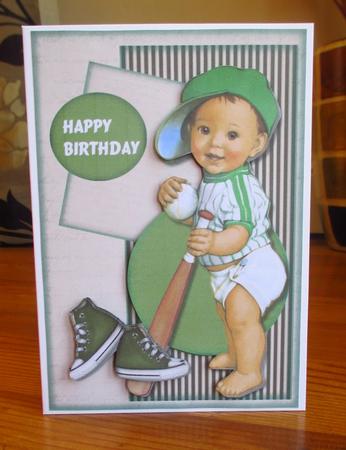 Baseball Boy Birthday Cute by Johanna Lambert