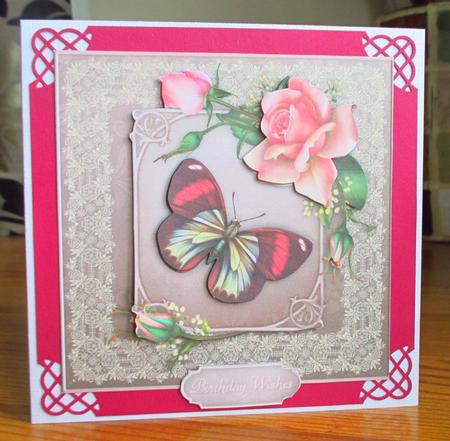 The Rose Bower - 8" Square Card Mini-kit by Johanna Lambert