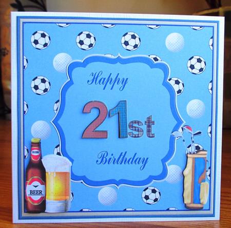 Happy 21st Birthday Sport Topper by Johanna Lambert