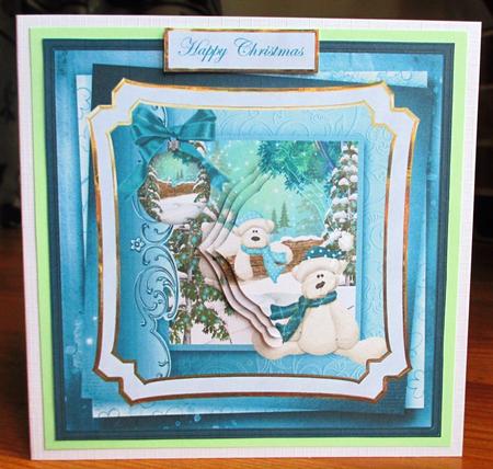 Teddy Bears Wonderland 7x7 Card by Johanna Lambert