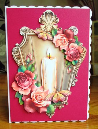 Antique Rose Lantern by Johanna Lambert