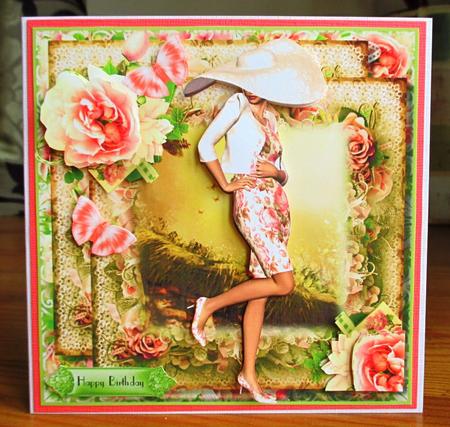 Afternoon Stroll Card Front Kit by Johanna Lambert