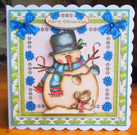 Country Christmas Cardtopper Kit 511 by Johanna Lambert