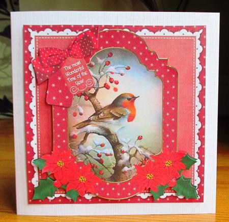 Red Robin Wonderful Time 6in Christmas Step by Step by Johanna Lambert