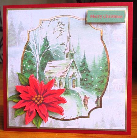 Going to Church 7x7 Card with Decoupage by Johanna Lambert