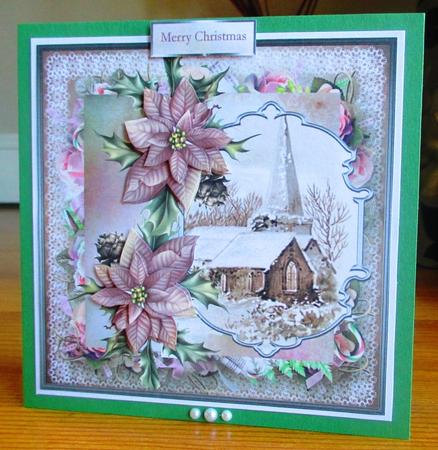 Vintage Church 7x7 Card and Decoupage by Johanna Lambert