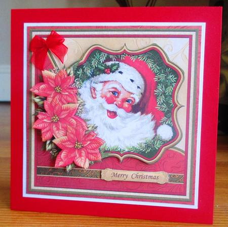 Vintage Jolly Santa Christmas Decoupage 7.5 Mini Kit by Johanna Lambert