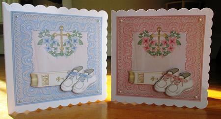 Christening Card Toppers by Johanna Lambert