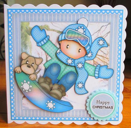 Andy on Snowboard Mini Kit by Johanna Lambert