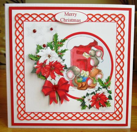 8x8 Christmas Delivery Mice Mini Kit by Johanna Lambert