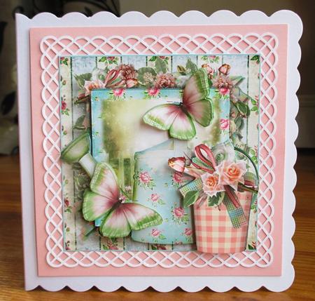 Beautiful Gardens Card Front Kit by Johanna Lambert
