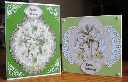 2x Easter Shaped Card Toppers by Johanna Lambert