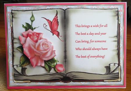 Rose Vintage Book Topper and Decoupage by Johanna Lambert