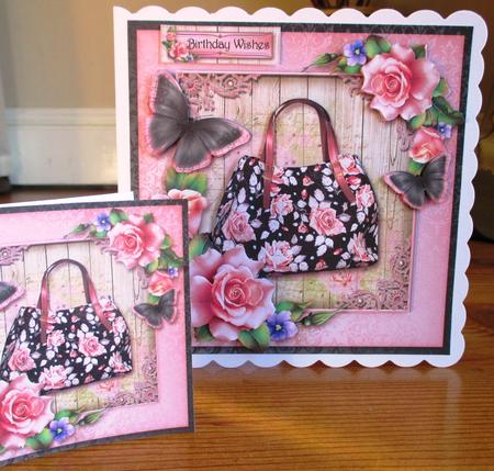 Pink Roses Shopping Bag by Johanna Lambert