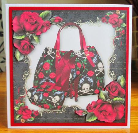 Handbags & Gladrags Guns N Roses 8x8 Quick Topper by Johanna Lambert