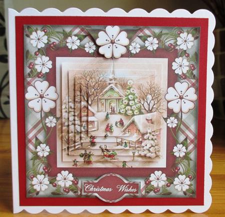 Floral Festivities - 8" Square Card Pyramage Mini-kit by Johanna Lambert