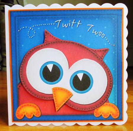 Hoot Wise Owl Fan Pyramage Topper by Johanna Lambert