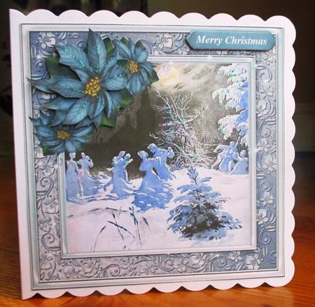 A Snowball Card Topper with Decoupage by Johanna Lambert