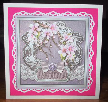 Lilac Blossom on a Fancy Panel 8inx8in Decoupage Mini Kit by Johanna Lambert