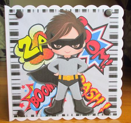 Grey Super Hero 1-8 8x8 by Johanna Lambert