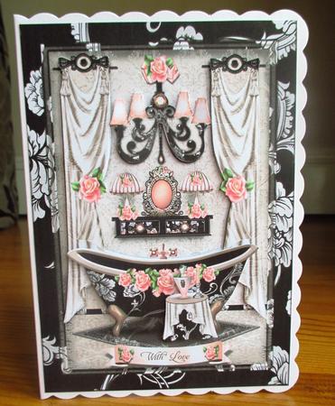 Beautiful Bathroom Interior Card Mini Kit by Johanna Lambert