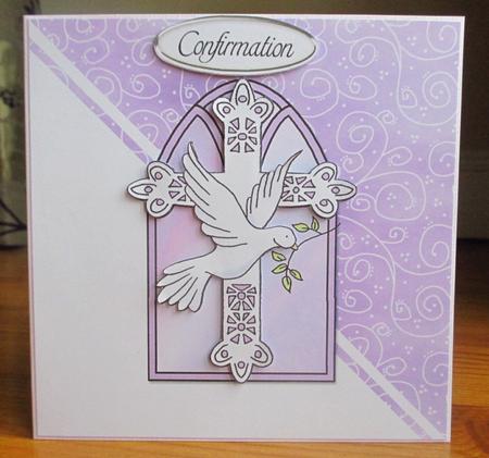 Christening/confirmation Quick Card with Decoupage by Johanna Lambert