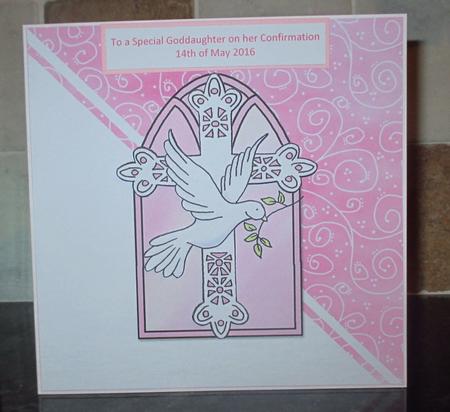 Christening/confirmation Quick Card with Decoupage by Johanna Lambert