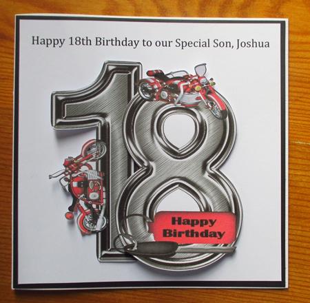 18ht Birthday with Red Motorbike by Johanna Lambert