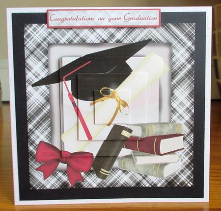 5 Inch Graduation Topper with Corner Stack and Pyramid by Johanna Lambert