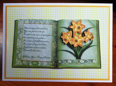 Easter Daffodils Book Decoupage by Johanna Lambert
