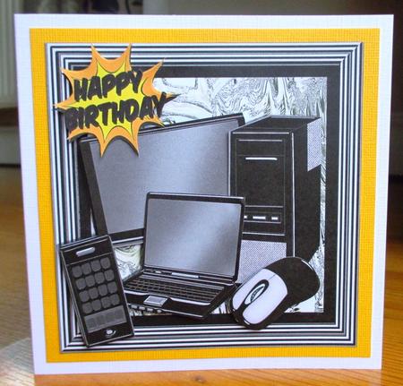 Laptop, Tv, Mouse Mobile All Electronic Gadgets 8x8 Mini Kit by Johanna Lambert