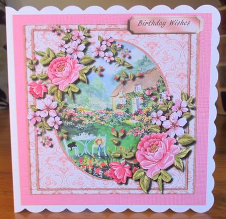Lovely Rose Cottage in Bloom  by Johanna Lambert
