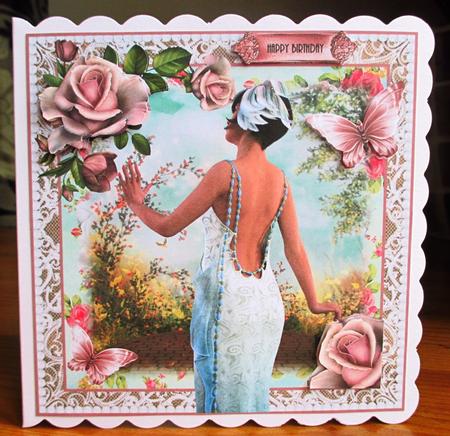 A Beautiful Garden Walk Card Front Kit by Johanna Lambert