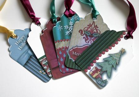 Half Dozen Christmas Gift Tags 2 by Jolanta Januszewska
