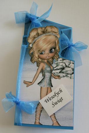 Chione Goddess of Snow Cascade Card by Jolanta Januszewska