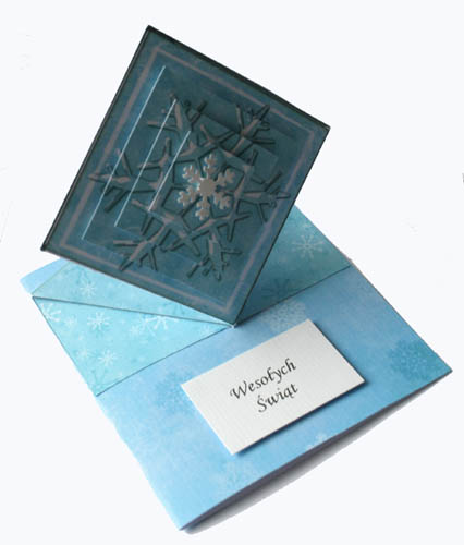 Snowflake Diamond Top Card by Jolanta Januszewska