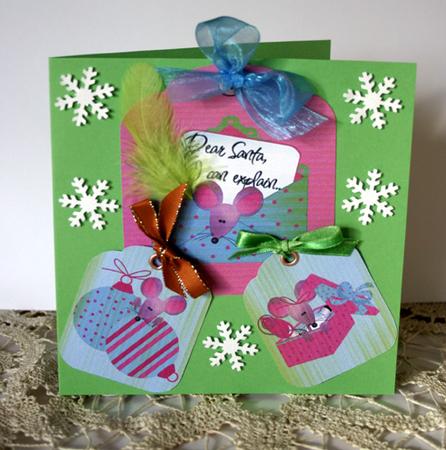 Mouse Tails Christmas Tags by Jolanta Januszewska