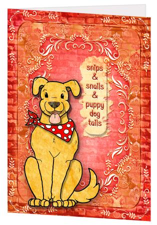Happy Sitting Dog by Jolis DeAngelis