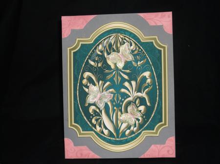Easter Egg with Butterflies Shaped Topper 1 by Jonna Baker