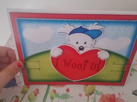 3D Jock Westie's Heart Animated Moveable Decoupage Card Kit by calleja josianne