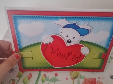 3D Jock Westie's Heart Animated Moveable Decoupage Card Kit by calleja josianne