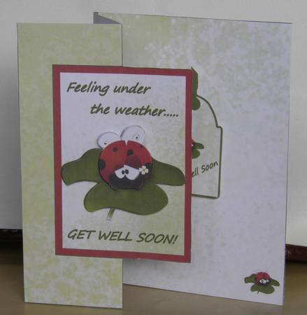 Under the Weather! -get Well Soon Foldback Card by Jose Hopkins
