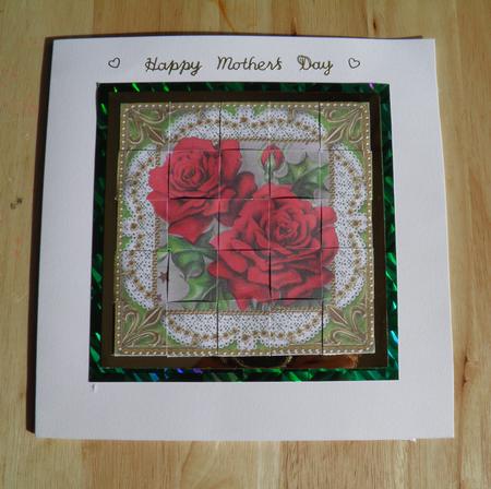 Vintage Roses1 Lace 5inch 3D Paper Weaving Sheet by Jose Hopkins