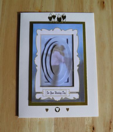 Wedding Card Tunnell Card with Pyramid Centre by Jose Hopkins