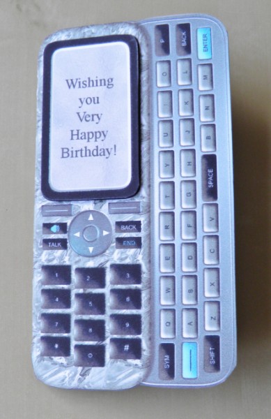 Mobile Phone 2 Shaped Quick Card Front by Jose Hopkins