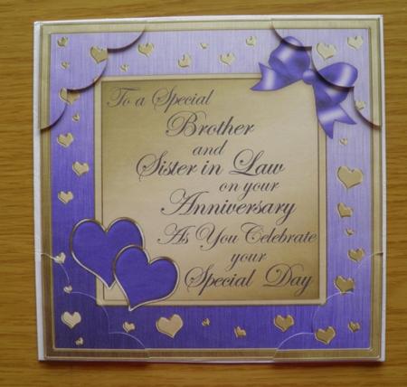 Brother Anniversary 8 x 8 Scalloped Corner Topper by Jose Hopkins
